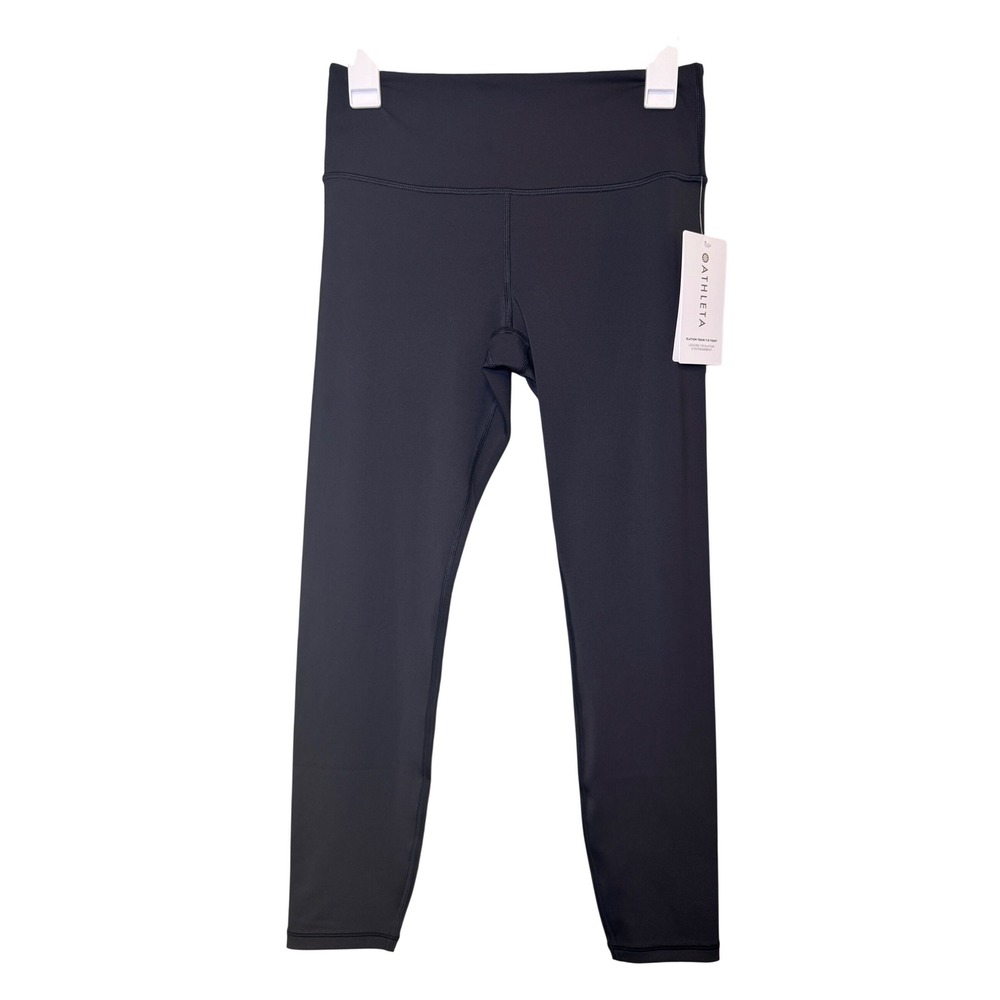 Athleta Elation Train 7/8 Tight Black Supportive Compression Leggings M/T Tall